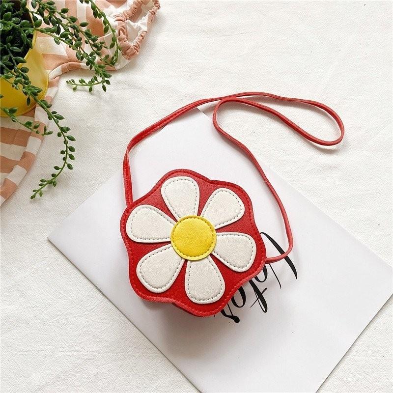 Fashionable Kids Flower Crossbody Bag Cute Girls Shoulder Bag Mini Coin Purse