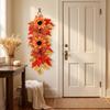 Artificial Sunflower and Maple Leaf Wall Hanging for Fall Thanksgiving Decor