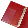 Franklin Planner Ordner aus glänzendem Leder, Kompaktformat, 20 mm, Rot, 64821