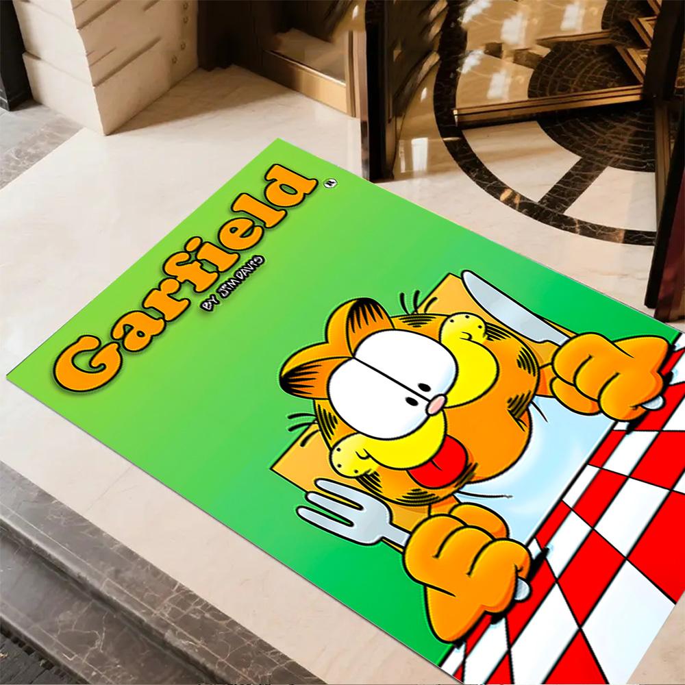 Garfield's Cozy Adventure Floor Rug Office Rug Suitable for Game Room Outdoor Bedrooms Entryway Antislip Carpet Anime Office Decor