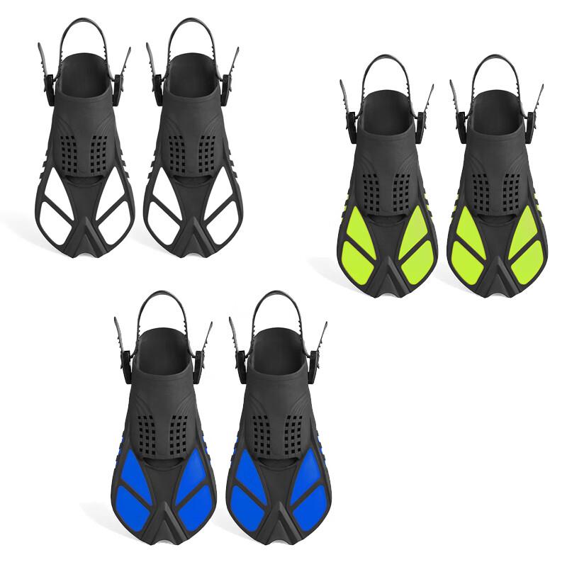 Nuoyu Adjustable Open-Heel Short Swim Fins