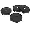 4PCS 60mm Wheel Center Cap With Hole Impact Resistant Stylish Look Universal Fit Rim Hub Center Cap for Cars Black