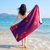 Double-Sided Plush Microfiber Beach Towel, 70x150cm - Quick-Drying, Skin-Friendly, Portable Shawl