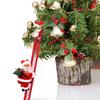 Animovaná elektrická lezoucí žebříková panenka Santa Clause Párty Hudební Vánoční dekorace