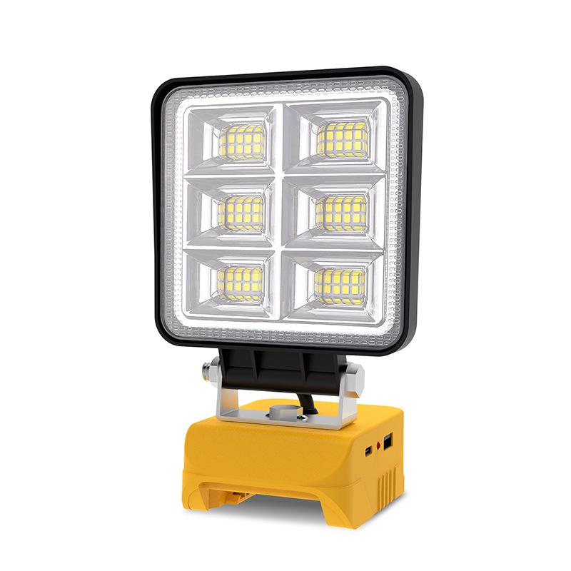 Dewalt Multi-Function Portable Lithium Work Light: High-Brightness, Rechargeable, Ideal for Camping, Outdoor Use, and Auto Repair.