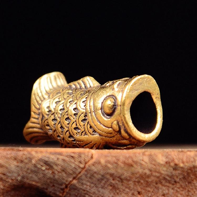 Artistic Fish Metal Beads for Creative Paracord Projects and Fashionable Jewelry Large Hole Charm Artistic Collectibles