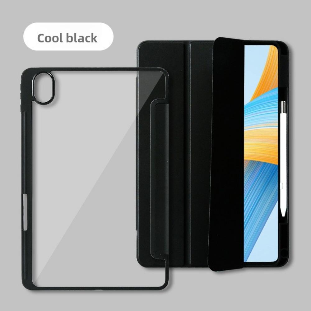 Kožený kryt proti ohnutí pro Honor Pad GT2 Pro MagicPad 3 V7 X9 X8A 10 Fit Průhledné akrylové ochranné pouzdro