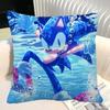 SSonic The HHedgehog Pillow Case Square Pillow Bedroom Sofa Leisure Comfort Cushion Car Home Decoration