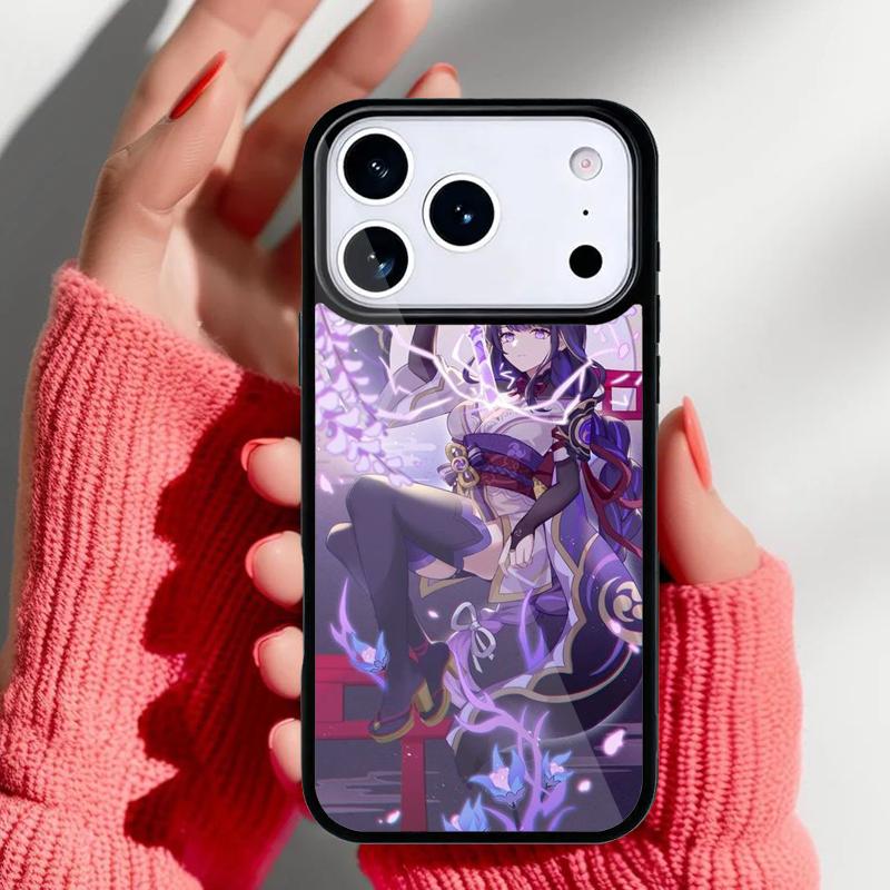 Genshin Impact RAIDENSHOGUN Phone Case for iPhone 17 16 15 14 13 Pro Max Back Cover for 12 11 Pro Coque