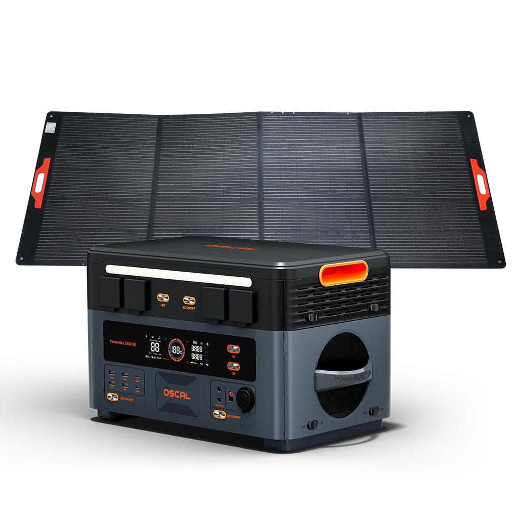 Blackview OSCAL PowerMax 2400 SE Portable Power Station, 2016Wh 2400W LFP Camping Power Bank