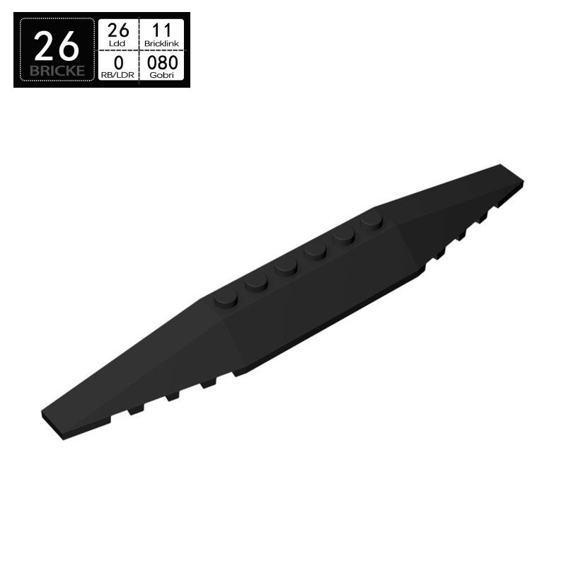 

BRICKE 2x16 Wedge Brick, LEGO-Compatible Loose Parts Educational Toy 50g (~9pcs)