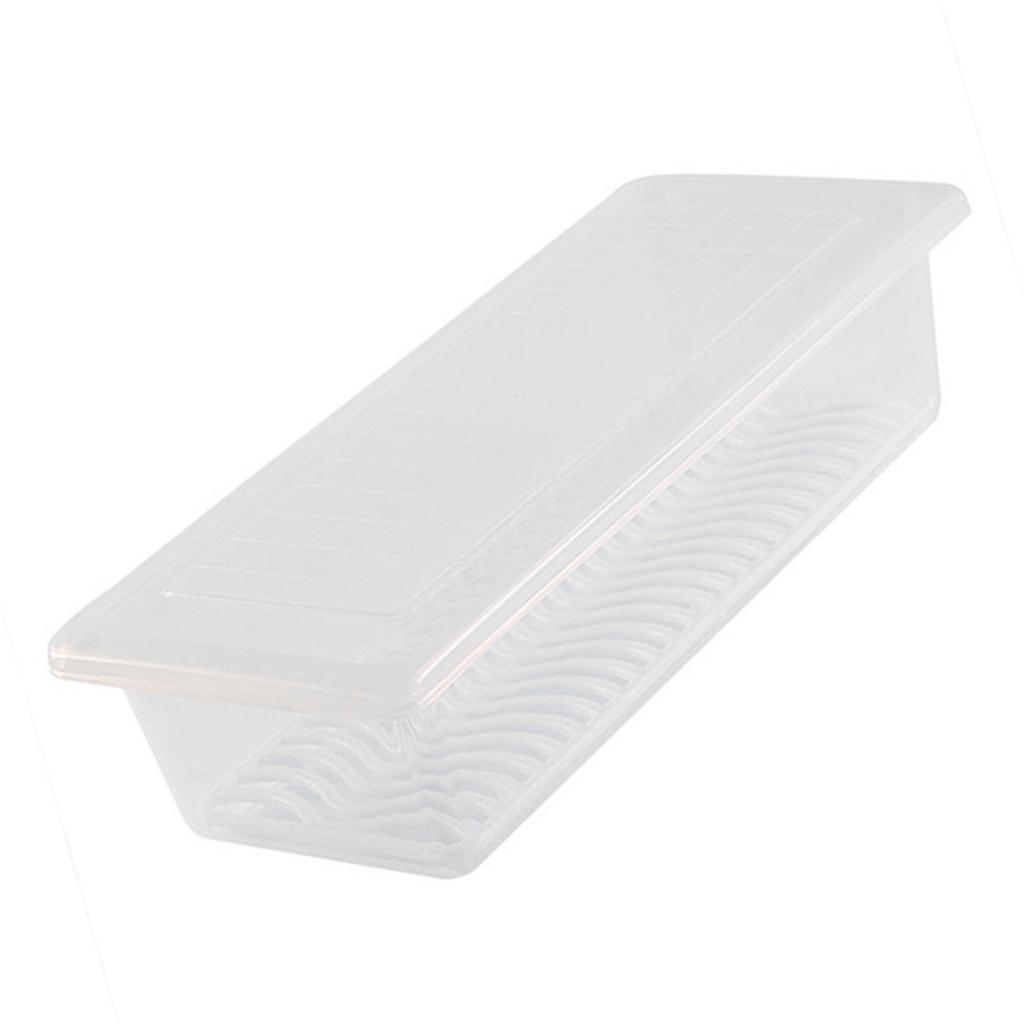 Fridge Food Box Transparent Removable Drain Tray Refrigerator Food Container with Lid for Fruit Vegetable