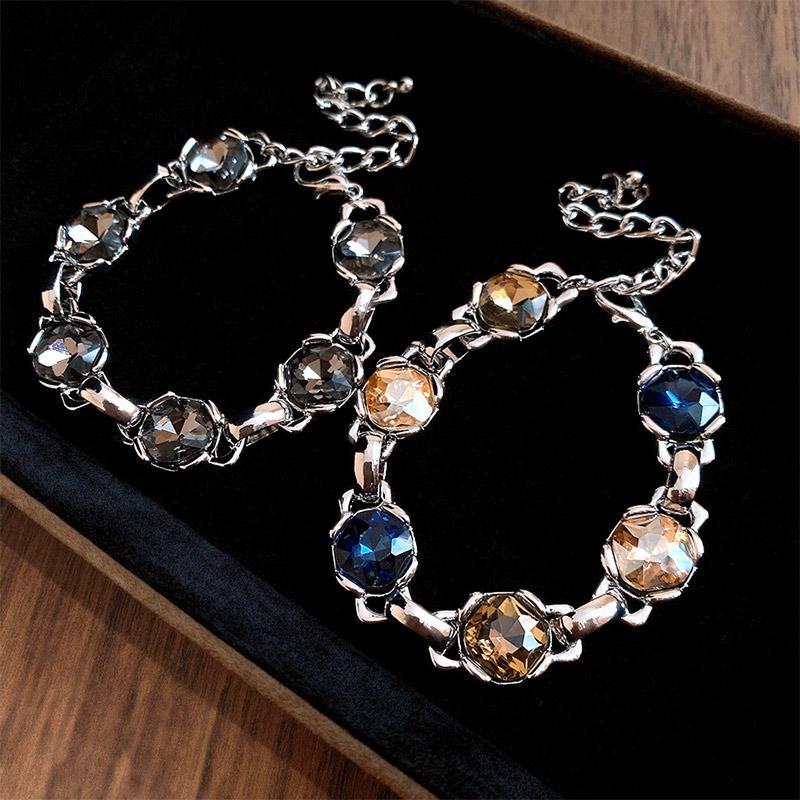 Retro Zircon Adjustable Bracelet Exquisite Stylish Wrist Jewelry For Women Personalized Design Women's Bracelet 2026 Gifts