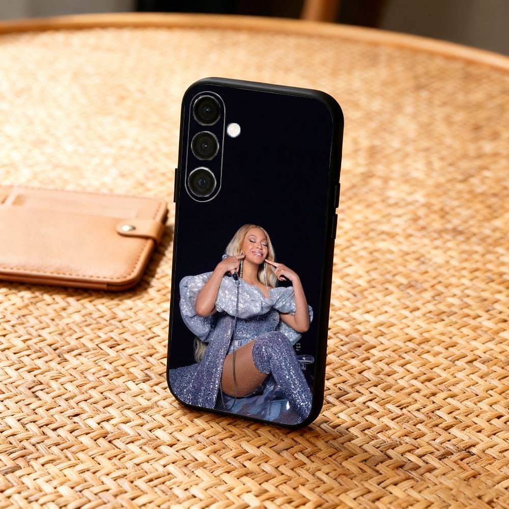 Singer B-Beyonce Cowboy Carter Phone Case For Samsung A73,72,71,53,52,51,22,91,80, Soft Black Cover