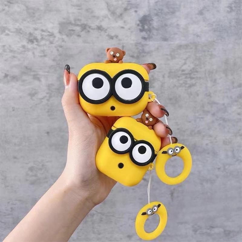 Cartoon Mickey Minnie Stitch Bluetooth-compatible Earphone Case Cartoon Silicone Protective Cover