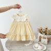 Toddler Girls Summer Thin Peter Pan Collar Vest Dress Sweet Lace Princess Infant Dress