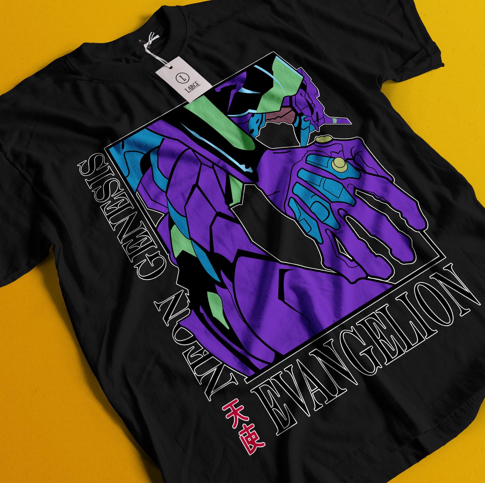 Футболка Neon Genesis Evangelion Мужская Женская Футболки Топ Рубашка Ева Футболка Асука Футболка Аянами Футболка Мари Мисато 4XL