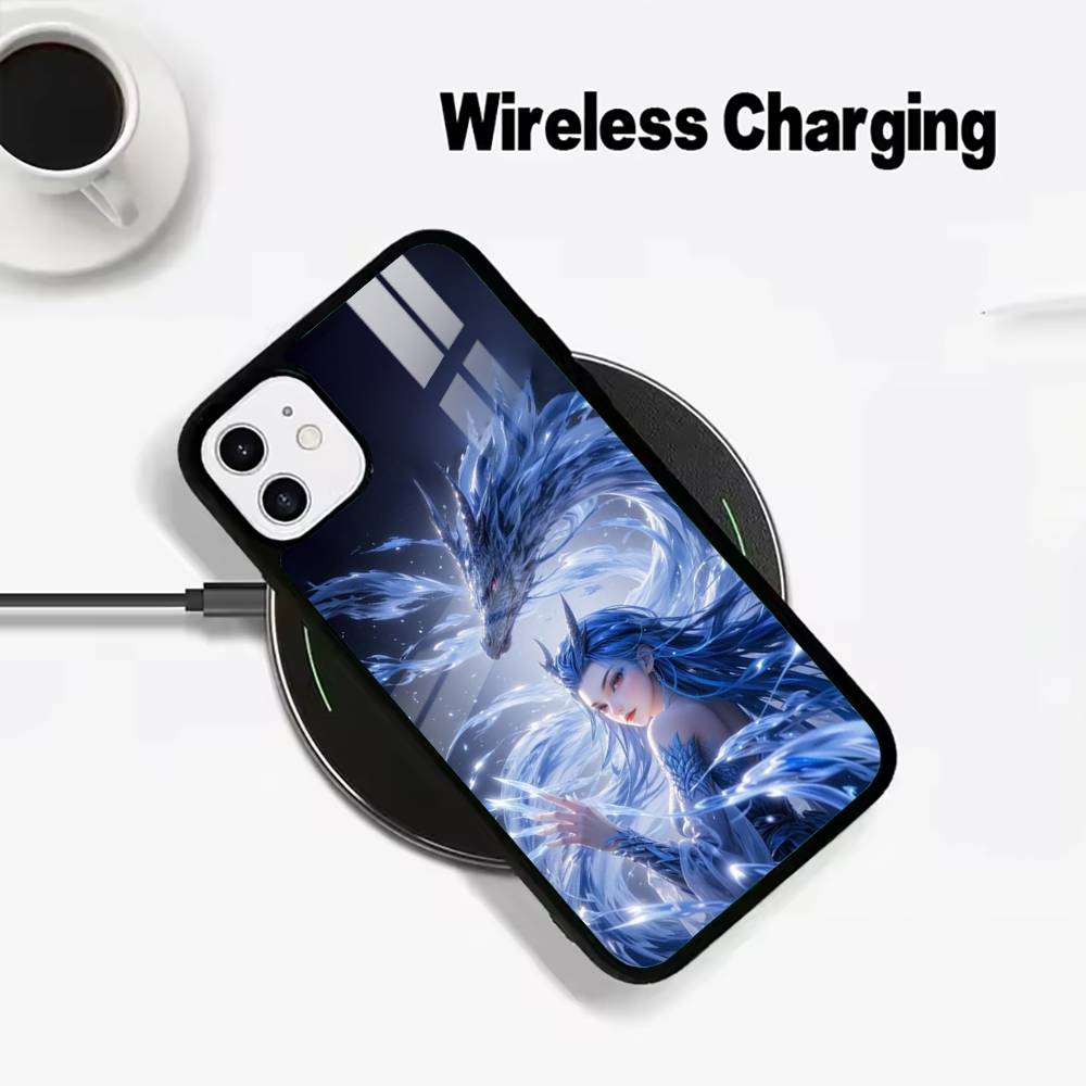 H-O-T-Ne-zha For IPhone17 16 15 14 13 12 11 Plus Pro Max Plus Wireless Charger Phone Case