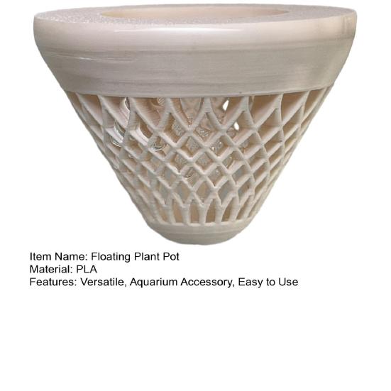 Aquarium Zwevende Plantenbak Zwevende Waterplantenbak Visbak Plantenhouder voor Waterplanten Aquarium Accessoire
