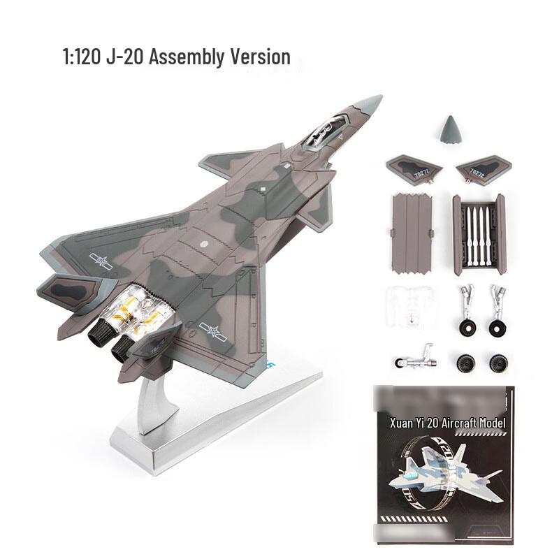J-20 Alloy Fighter Jet Model