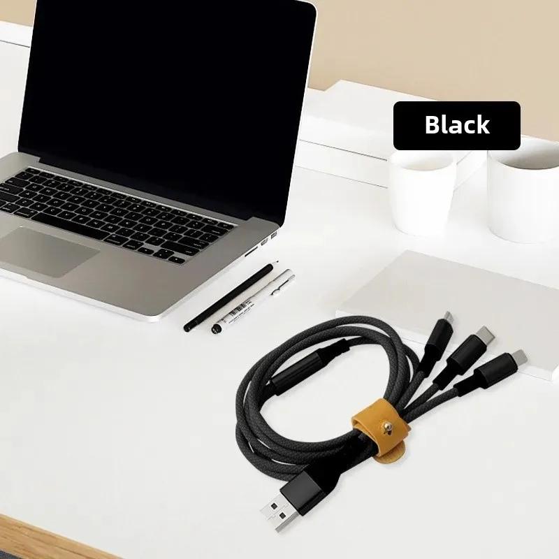 3 in 2 Fast Charging Cable Multi Usb Port Cord Type C Micro Charger Mobile Phone Wire For iPhone 14 13 12 Huawei Samsung Xiaomi