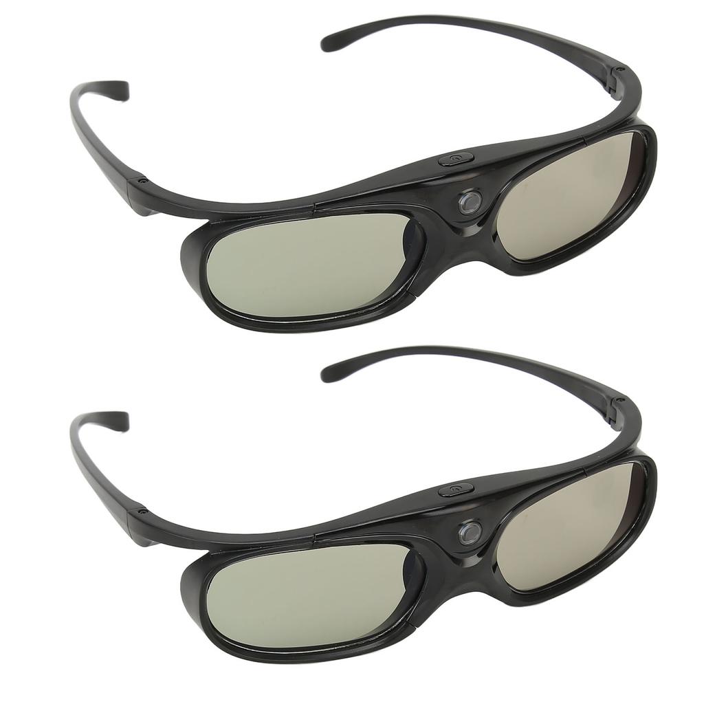 DLP Link 3D Glasses Rechargeable 144Hz Refresh Left Right Eye Rotation 3D Active Shutter Glasses for Projector