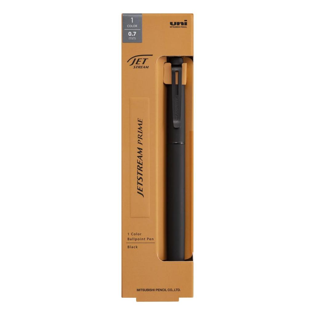 Mitsubishi Pencil Jetstream Prime Ballpoint Rotating Oil-Based Pen, Retractable, 0.7 Inch, Black, SXK350007.24