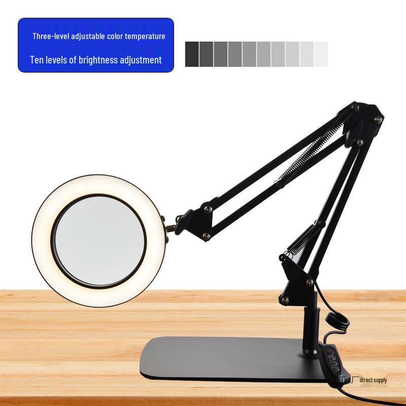 Longdao Desktop Magnifier Stand for Electronics Repair and DIY Projects