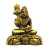 Messingstatuette von Shiva (9x6cm), Shiva Brass Idol Kalyan Puja