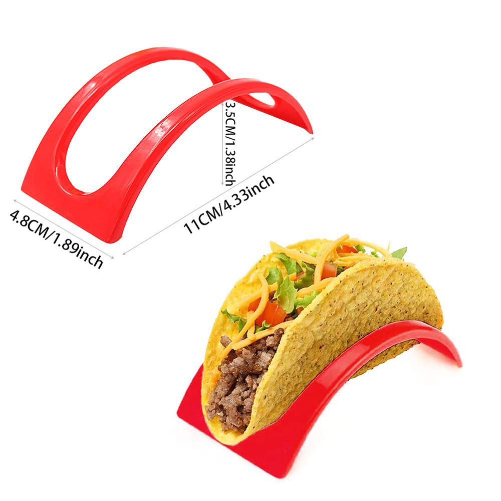 10pcs Durable PP Plastic Material - 10pcs Colorful Taco Holders - Suitable for Soft or Hard Shell Tacos - Home and Restaurant