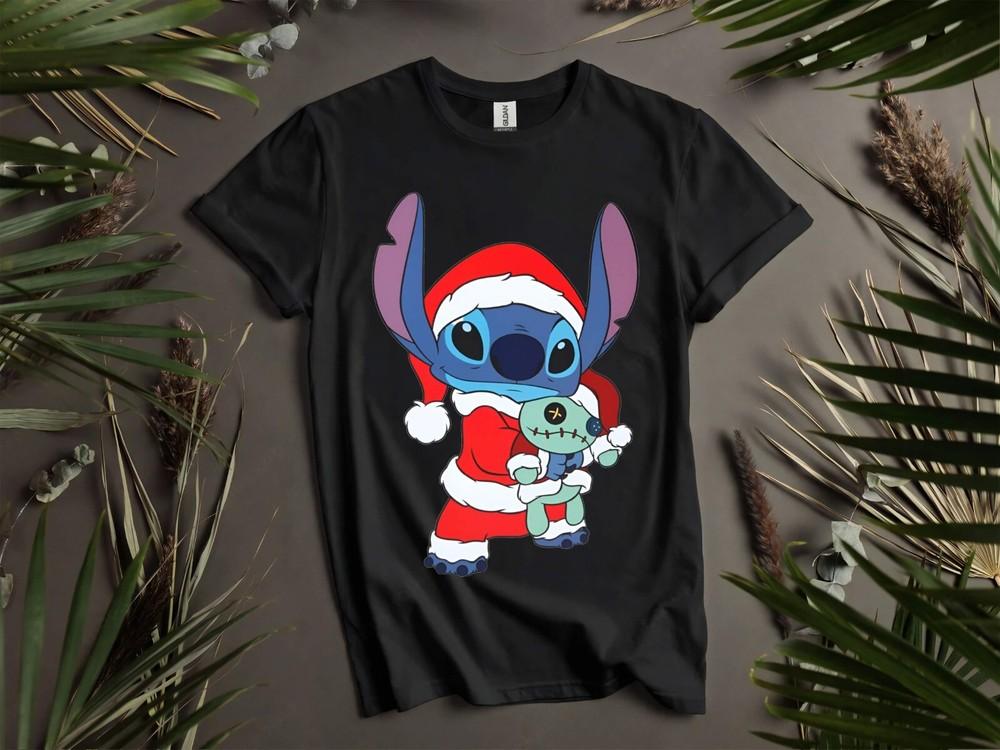 Christmas Stitch Mood Poster T-shirt T Shirt Men Women Unisex Tshirt K998