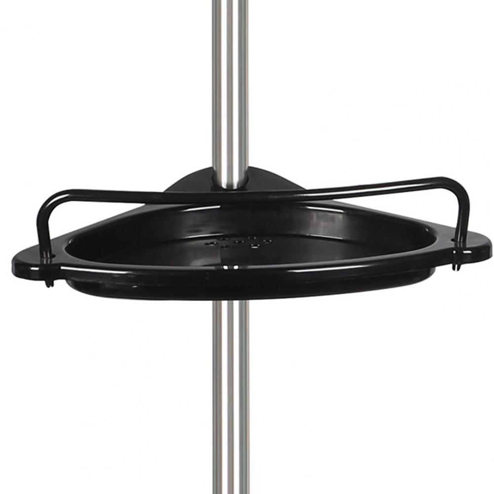 

Shower Rack Adjustable Four-tier Corner Shower Caddy with Anti-rust Coating for Simple Installation Ample Storage Space чёрный