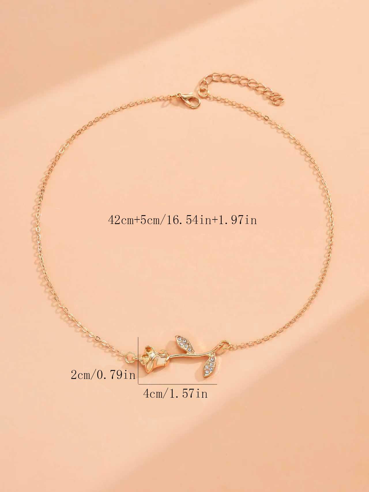 

Ожерелье из титановой стали с цветком тюльпана - Женский летний не выцветающий универсальный высококлассный аксессуар золотой