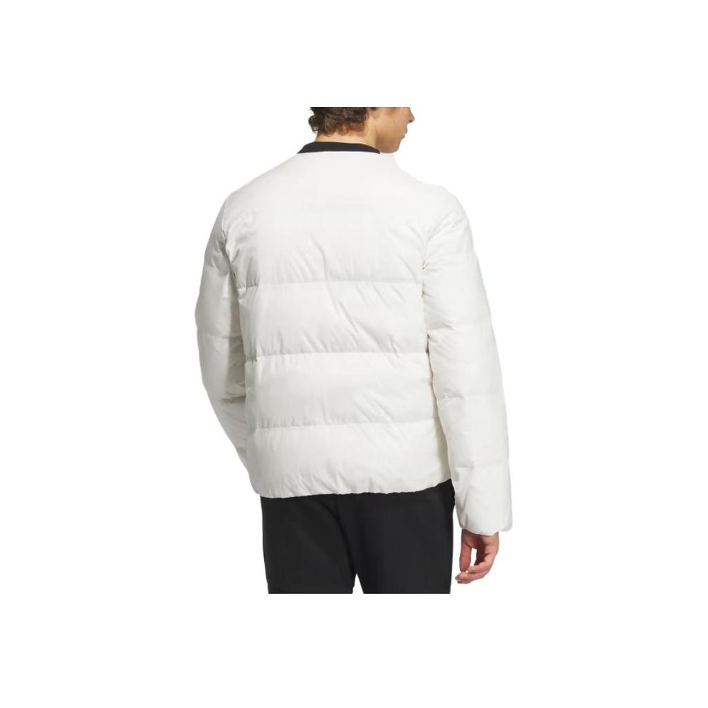 Adidas Logo Letter Print Lightweight Down Jacket Men Outerwear White IT8749