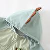 Dino Hooded Fleece Set: Baby Boy Windbreaker Jacket & Romper for Spring/Autumn