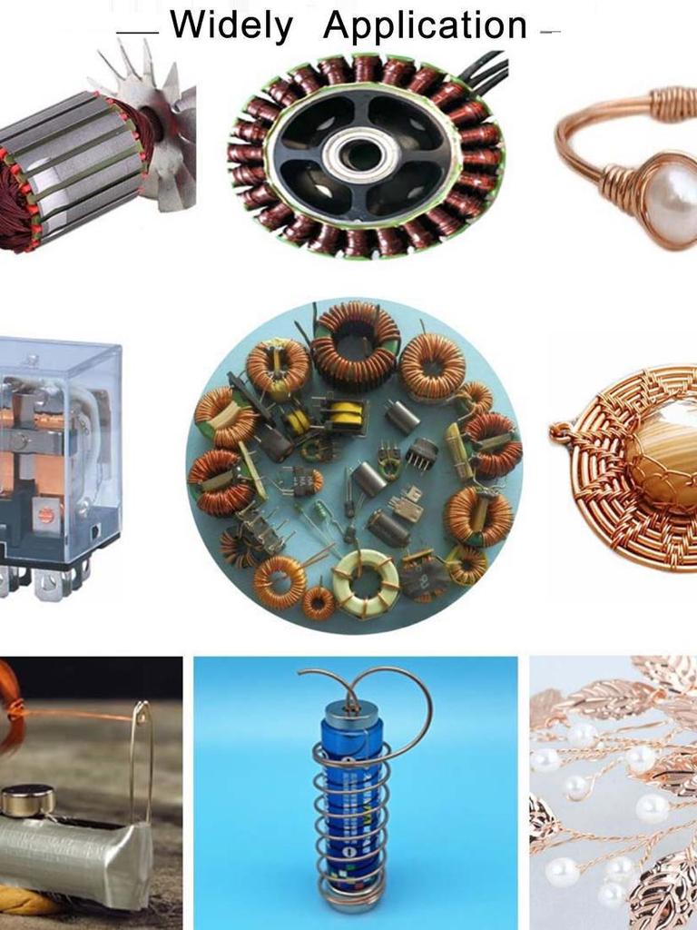 High-temperature Resistant Polyurethane Enameled Copper Wire for Perpetual Motion Motor Insulation Coil Transformer Electromagnet Experimentation.