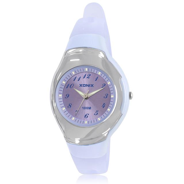 XONIX NEUE Einfachheit Marke Sport Quarz Armbanduhren Wasserdicht 100m Montre Femme Schwimmen Tauchen Damen Mädchen Studenten Uhr WH