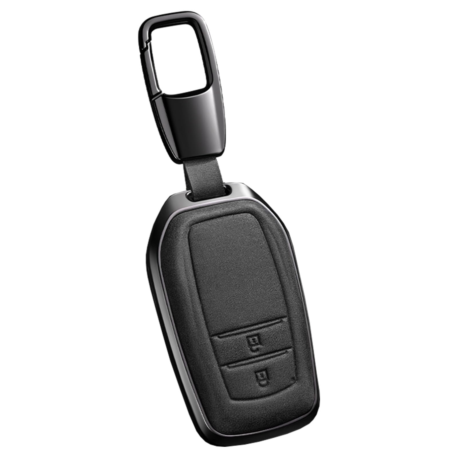 

[PEICHI] Кожаный чехол для смарт-ключа, совместимый с Yaris New Harrier Aqua Late Corolla GR Yaris, 2 кнопки (B-черный) Small