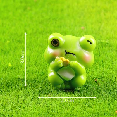 Roztomilá pryskyřičná žába miniaturní minikáruška ozdoby mini figurka socha miniatury diy dekorativní domeček pro panenky dekorace domácí dekorace přívěsek