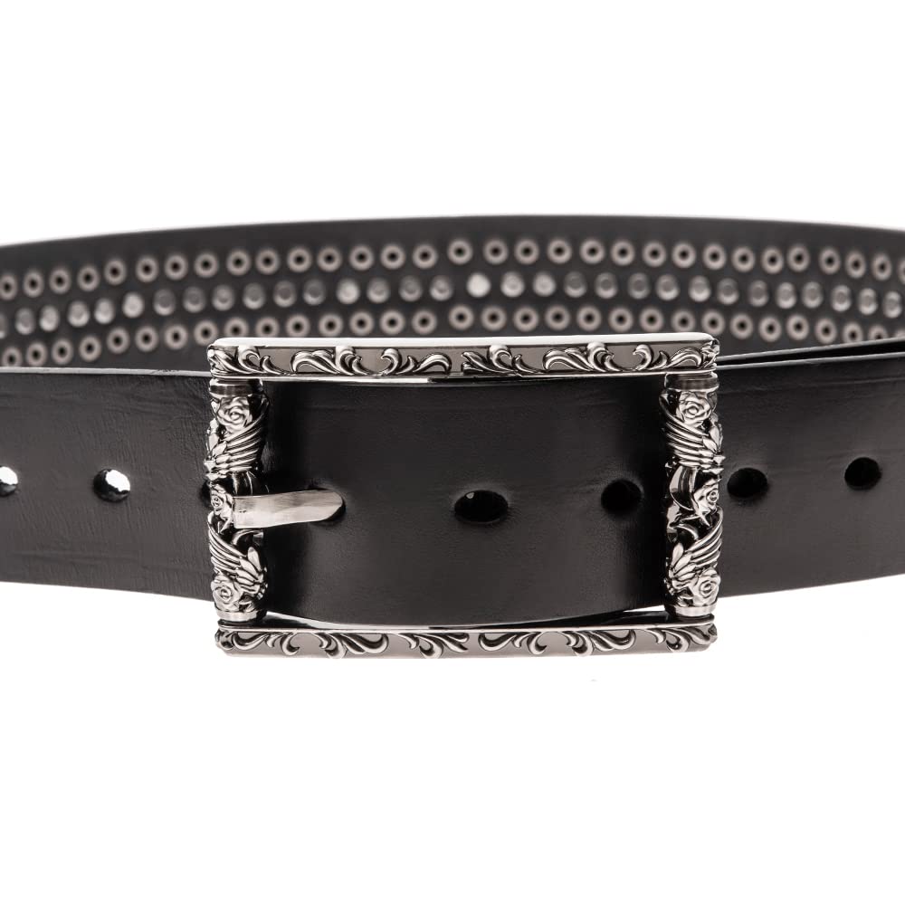 [Artemis Classic] Double Cylinder Studded Belt Ac-acbt0011 Rock Men's Casual Large Size Gentleman's Belt