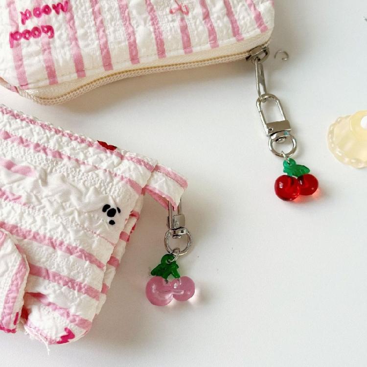 Mode Kirschen Anhänger Handtaschen Anhänger Schlüsselanhänger Damen Exquisit Frucht Kirschen Tasche Zubehör Blickfang Geschenk für Damen