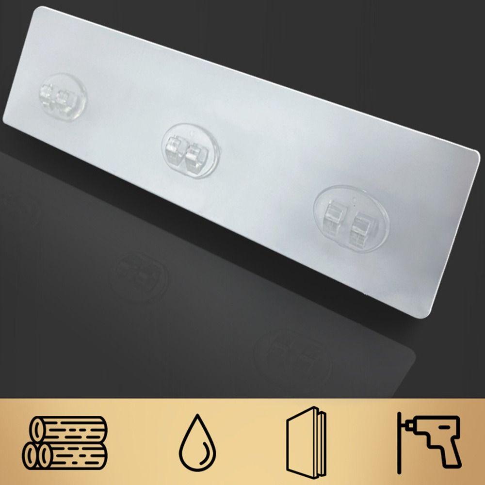 Adhesive No Drilling Strong Bathroom Shower Hook Replacement Wall Mounted Holder Shower Adhesive