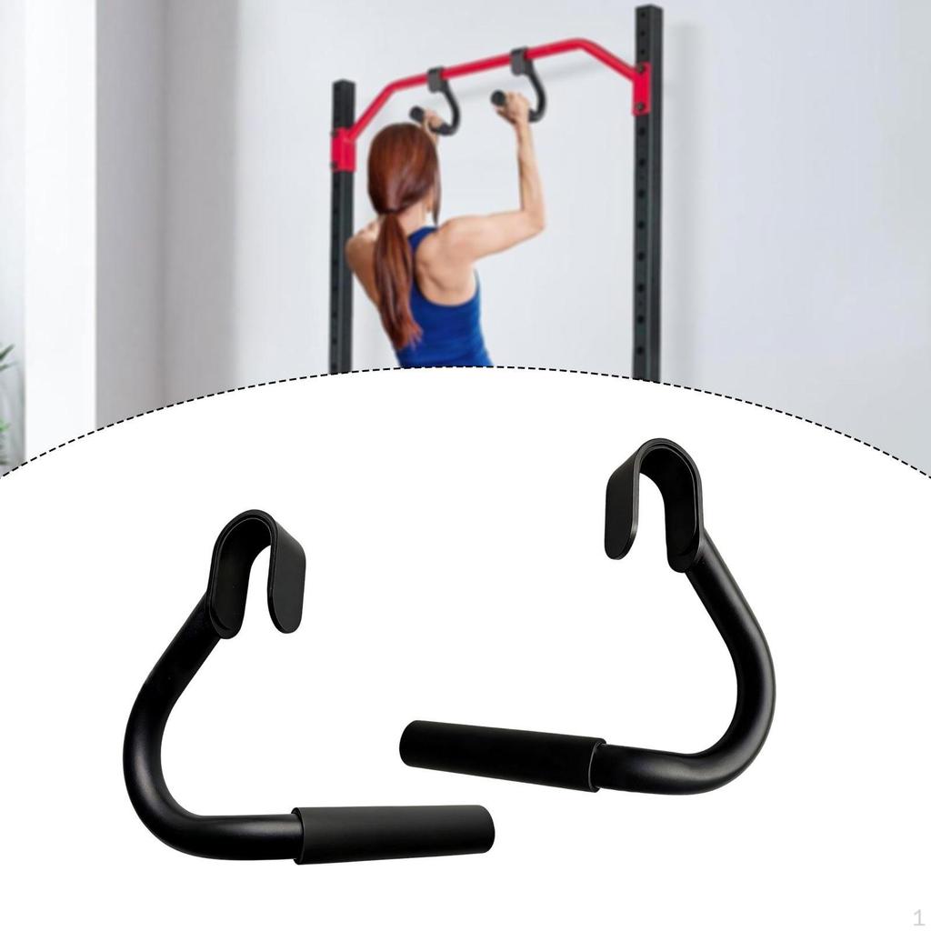 2Pcs Pull Up Handles Non Slip Compact Grip Handle Attachment Hooks for Workout Row Barbells