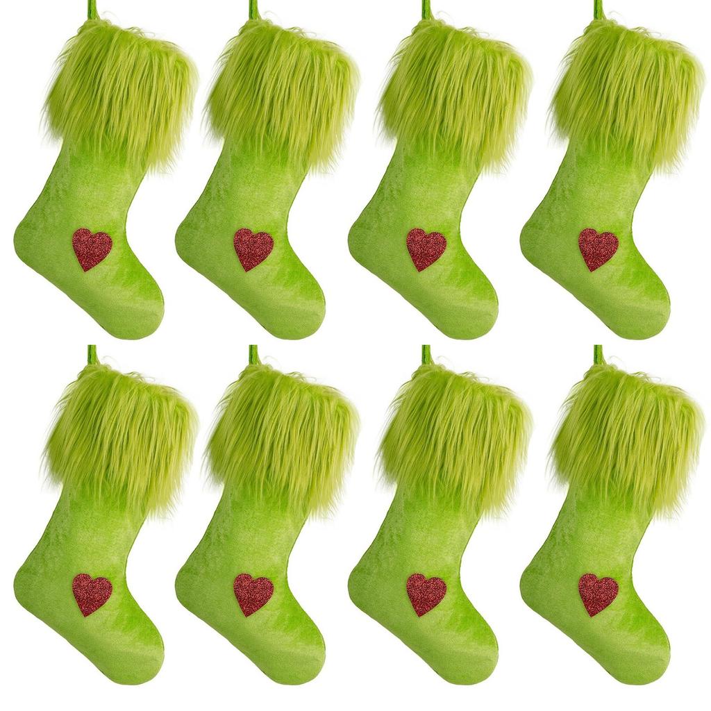 Long Hair Love Socks Ornaments Bedside Gift Storage Socks Holiday Decorations