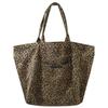 College Style Leopard Print Canvas Bag Women'S Fashion Casual Tote Bag Versatile Large-Capacity Cloth Bag