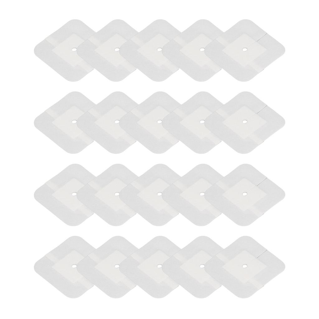 20 Sheets Split Drain Adhesive Bandage T Incision Non Woven Fabrics Feeding Tube Pad for Home and