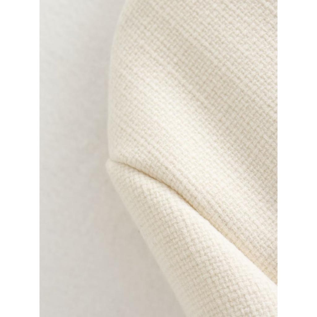 GMXIA Women's Vintage Casual Solid Color Print Autumn Winter Long Sleeve O-Neck Jackets & Coats