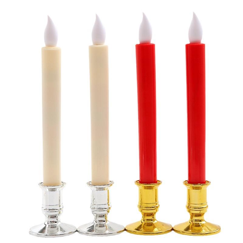 LED Flameless Long Pole Candle Light for Church, Wedding, Venue Decor