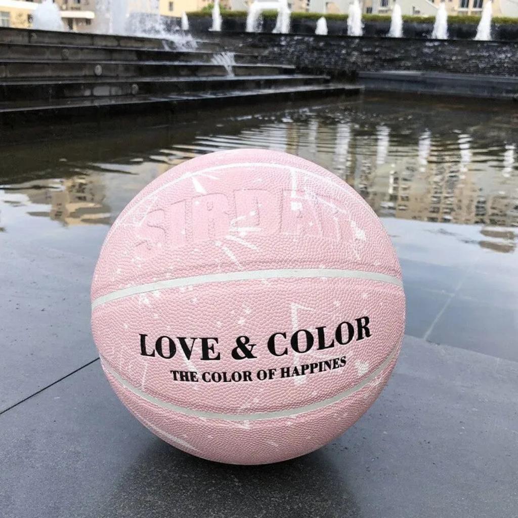 Ballon de Basketball Taille Officielle 6 - Cuir Composite Premium Intérieur, Extérieur avec Texture Haute Adhérence