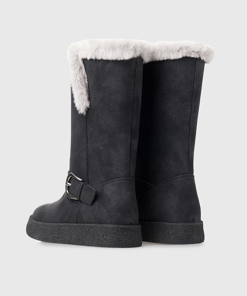 Kissa Real Sheepskin Two-Way Leather Boots H509303
